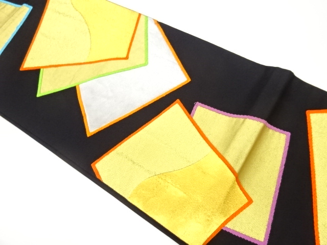 JAPANESE FUKURO OBI / WOVEN SHIKISHI PATTERN